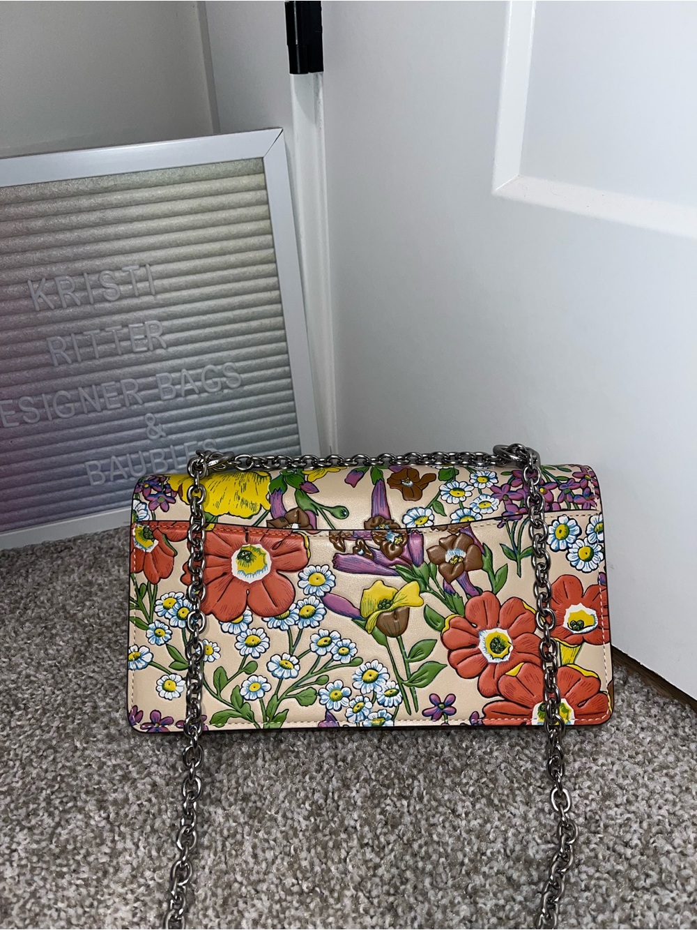 NWT Coach Garden Floral Eliza Crossbody/Shoulder Bag - Picture 12 of 12